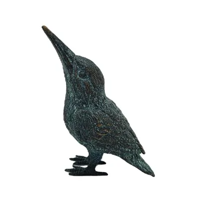 Produktbild von Steinfiguren Horn Gartenfigur Eisvogel Bronze, Neu, Naturgetreu, Frost- und witterungsbeständig, für Innen- & Außenbereich, H 10 x B 8 x T 5 cm, 1 kg, BOBS-1510