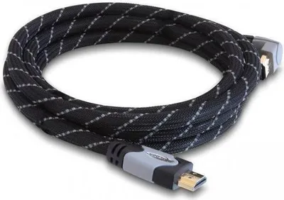 Imagen del producto de Cable Delock, conector HDMI A a conector HDMI A en ángulo, 4K, 1 metro