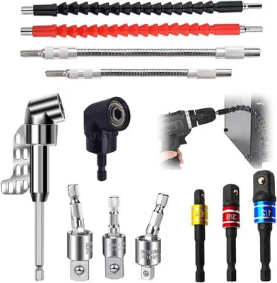 Image de Jeu de tournevis 12 pièces avec porte-embouts magnétique, noir