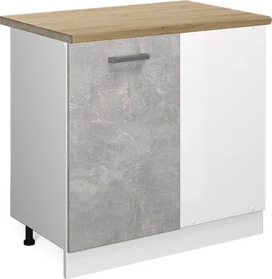 Produktbild von Eckunterschrank Vicco R-Line Beton 86 cm , AP Eiche, Model 45728