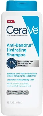 Produktbild von es Shampoo, CeraVe, Anti-Schuppen Hydratisierendes Shampoo, Anti-Schuppen, mit Zinkpirition 1%, 355ml