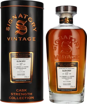 Produktbild von Signatory Vintage GLEN SPEY 17 Years Old 1st Fill Oloroso Cask Strength #3 2007 57,3% Vol. 0,7l in Tinbox