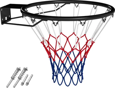Produktbild von COSTWAY Ø45cm Basketballkorb, Mini Basketball Korb für Wandmontage, Basketballring mit Ring & Netz, Basketball Hoop Outdoor für Kinder & Erwachsene