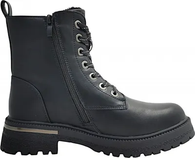 Imagen del producto de Dockers by Gerli: Zapatos para niñas, botines con cordones, color negro, para uso diario