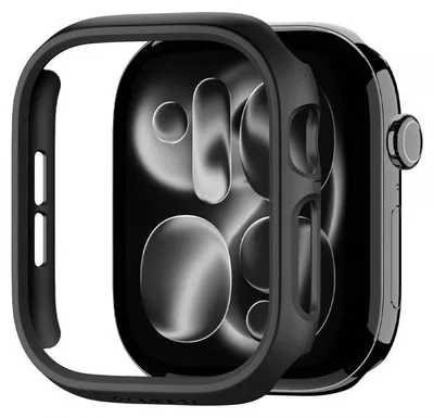 Immagine prodotto di Spigen Rugged Armor, custodia, smartwatch, nero, Apple, Apple Watch Series 12 (46mm), poliuretano termoplastico (TPU)