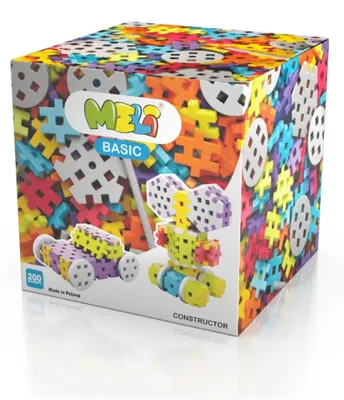 Produktbild von Meli Constructor 200er-Set – 200 Konstruktionsbausteine für Kinder ab 3 Jahren