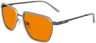Produktbild von GUNNAR Gaming- und Computerbrille - CLIX - Rahmenfarbe: Stone/Gunmetal, Glastönung: Amber MAX (blockiert 98 % blaues Licht und 100 % UV-Licht) - Blaulichtfilter-Brille