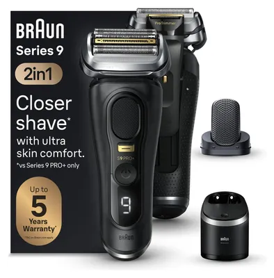 Immagine prodotto di Braun Series 9 Pro+ 9590cc Sistema wetdry Atelier Nero