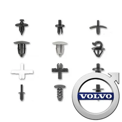 Image de Assortiment De Clips De Garniture De Bas Volvo - 350 Pièces