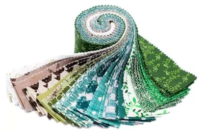 Productafbeelding van 20 Stuks Precut Stofstrips van 100% Katoen voor Creatieve Projecten