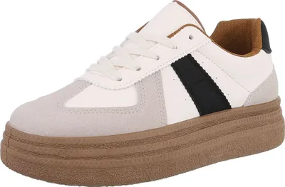 Produktbild von Ital-Design Damen Freizeitschuhe  Wildlederoptik, Lederoptik Sneakers Low 88843413 Grau Gr.  38
