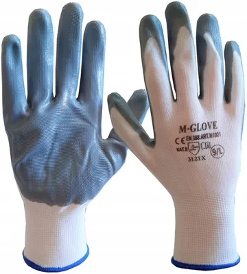Produktbild von M-Glove N1001 Nitril Arbeitshandschuhe ölbeständig Größe 7