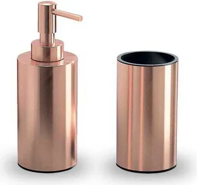 Produktbild von 2-teiliger Accessoires Set in Edelstahl und Kupfer | Clivia