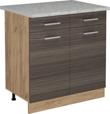 Obrázek produktu pro Spodní skříňka kuchyňské linky Vicco R-Line Ušlechtilá šedá 80 cm PD Mramor, Model 53501