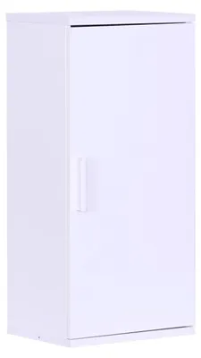 Immagine prodotto di Pensile da bagno - Mobiletto da bagno a parete con 2 scomparti - MDF - Bianco - 62 x 30 x 20 cm
