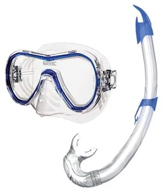 Produktbild von Seac Schnorchelset Giglio aus Silikon, blau