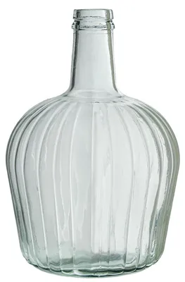 Bodenvaas aus Glas, transparent, 19 x 19 x 31 cm