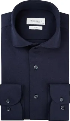 Produktbild von Profuomo Gestricktes Hemd Marineblau