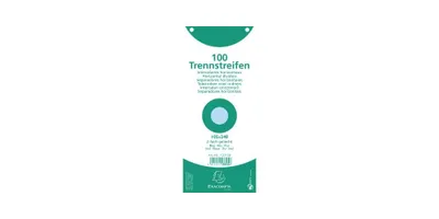 Produktbild von EXACOMPTA Trennstreifen 24 x 10,5 cm (B x H) 180g/m² Karton hellblau 100 St./Pack.