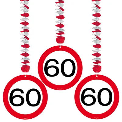 Produktbild von Folat 05135 - Rotorspirale - Verkehrszeichen - 3 STK. - Zahl: 60, Rot