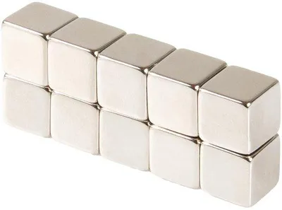 Obrázok produktu pre Silné neodymové magnety 10 x 10 x 10 mm s priťahovacou silou 5 kg pre magnetické tabule