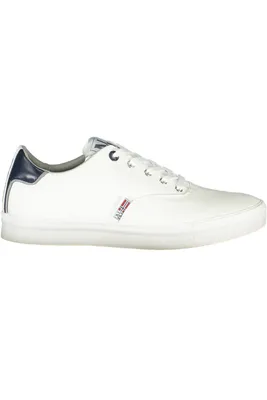 Produktbild von Weiße Sportschuhe für Herren mit Kontrastdetails und Logo, Größe: 45 Farbe: Bianco