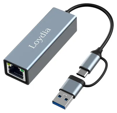 Obrázok produktu pre Adaptér USB-C na Ethernet, 10/100/1000 Mbps, gigabitový sieťový adaptér RJ45