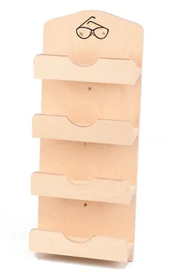Immagine prodotto di Portaocchiali Eliga per sauna in compensato per 4 bicchieri con immagine