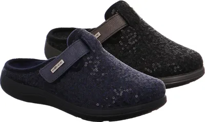 Produktbild von Rohde 6556 Bari Schuhe Damen Hausschuhe Pantoffeln Softfilz Weite G , Größe:42 EU, Farbe:Grau