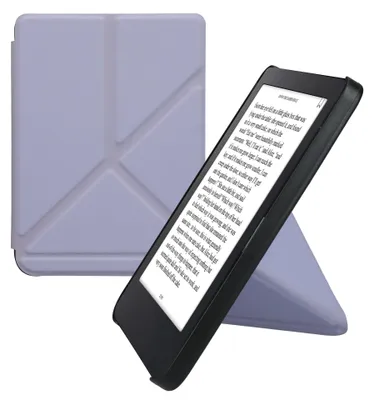 Produktbild von kwmobile Schutzhülle für Kobo Clara 2E / Tolino Shine 4 Hülle - Kunstleder Case - eReader Klapphülle mit Auto Sleep Funktion - Cover mit Ständer -