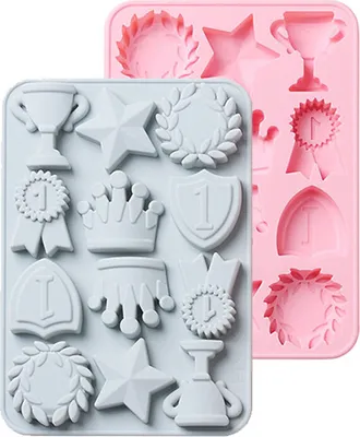 Obrázek produktu pro 2 kusy koruna silikonová forma koruna fondánová forma fotorámeček silikonová forma Vintage rám fondánová forma pro DIY Topper dort zdobení cukr čokoláda cookies Fimo a řemeslné projekty