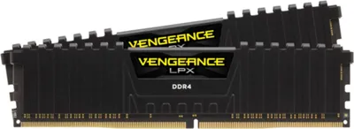 Produktbild von DIMM 64 GB DDR4-3200 (2x 32 GB) Dual-Kit (schwarz, CMK64GX4M2E3200C16, Vengeance LPX, INTEL XMP)