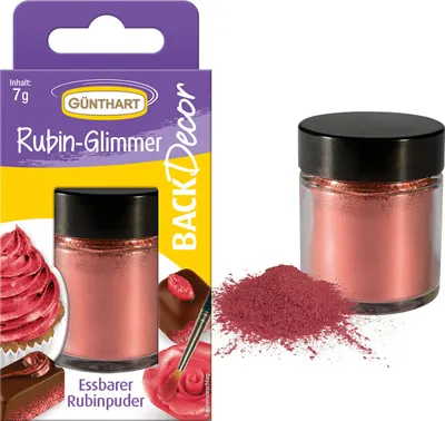 Produktbild von BackDecor Lebensmittelfarbpuder Rubinrot, 7g
