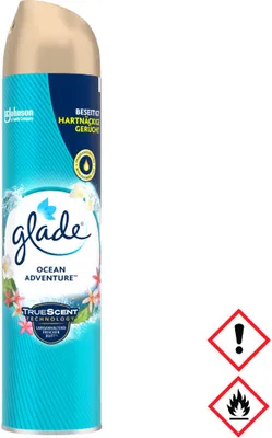 Produktbild von Glade by Brise Ocean Adventure, Sprühlufterfrischer, Blau, Weiß, Zitrus, Ozean, 300 ml, Spraydose, Universal