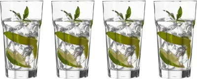 Zdjęcie produktu dla LEONARDO XL Rock, Przezroczysty, Szkło, 4 szt., Okrągły, Przezroczyste, 90 mm