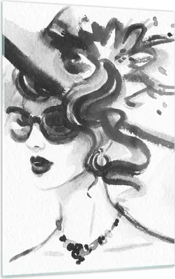 Produktbild von Bilder auf glas - Einteilig - Frau Modell - 50x70cm - Glasbilder - Wandbilder - Bilder - Kunstdruck - zum Aufhängen bereit - Wanddekoration aus Glas - Glas Bilder - Wandbild auf Glas - GPA50x70-4066