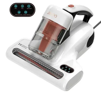 Image de Aspirateur pour matelas anti-acariens - Modèle J200 - Aspirateur pour matelas - Puissance d'aspiration : 13 kPa - 500 W - Lampe UV - Air chaud à 60 °C - Écran LED