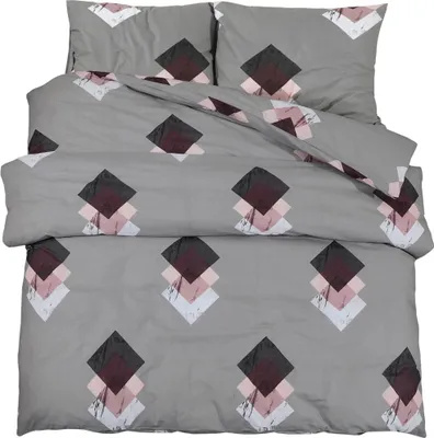 Produktbild von vidaXL Bettwäsche-Set Grau 260x240 cm Baumwolle