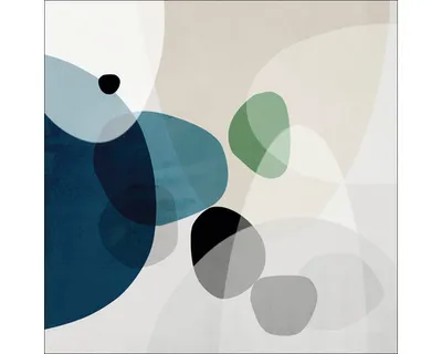 Produktbild von Glasbild Abstract shapes II 50x50 cm