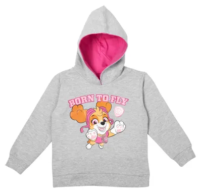 Produktbild von Paw Patrol Hoodie für Mädchen - Skye Born to fly Kinder Kapuzenpullover Pullover mit Kapuze Sweatshirt Grau 86-92