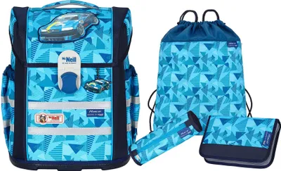 Produktbild von McNeill Schulranzen Ergo Mac Set 4-teilig Race blau mehrfarbig