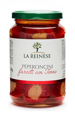 Immagine prodotto di La Reinese Peperoncini farciti con tonno 340g