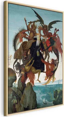 Obrázek produktu pro Italský obraz na plátně - Umučení svatého Antonína (Michelangelo) 60x90 cm Reprodukce l-G-10213-b-a