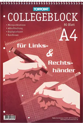 Produktbild von STYLEX Collegeblock DIN A4 kariert - Bürokleinmaterial - A4