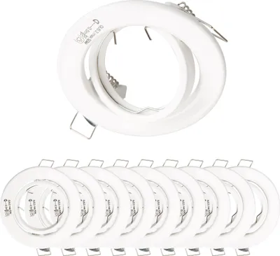 Produktbild von 10x Einbaurahmen GU10 SET 3753 white 68mm inkl GU10 Fassung