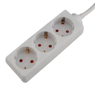 Productafbeelding van 3-voudig tafelstopcontact stopcontact stekkerdoos, 1,4 m, wit