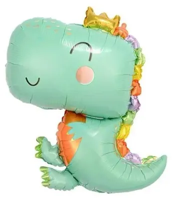 Produktbild von Balon foliowy Dinozaur niebieski 47 x 64 cm