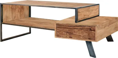 Produktbild von CITY Couchtisch 130x70 mit Schublade beidseitig / Ablage