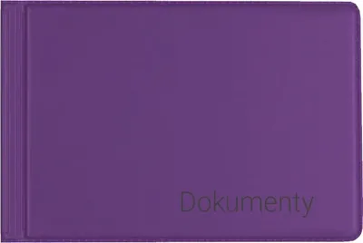 Obrázok produktu pre Mała okładka na dokumenty w kolorze fioletowym