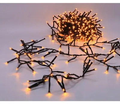 Image de Guirlande lumineuse LED Cluster 480 LED Guirlande lumineuse en touffe Éclairage de Noël Éclairage extérieur Balcon Jardin Décoration Éclairage